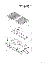 07 - Grill Module Kit parts for Whirlpool Cooktop SC8900EXQ2 from AppliancePartsPros.com