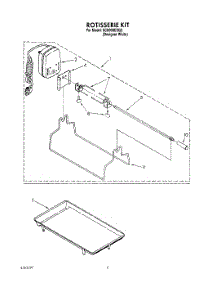 08 - Rotisserie Kit parts for Whirlpool Cooktop SC8900EXQ2 from AppliancePartsPros.com