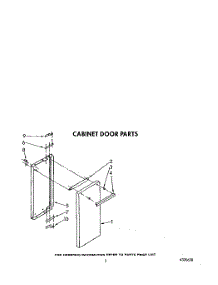 03 - Cabinet Door parts for Whirlpool Range SF5340ERW8 from AppliancePartsPros.com