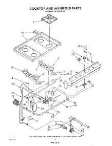 05 - Cook Top And Manifold , Literature parts for Whirlpool Range SF3020ERW5 from AppliancePartsPros.com