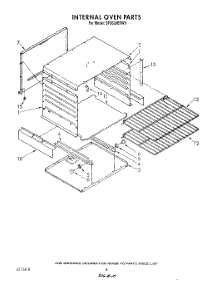 06 - Internal Oven parts for Whirlpool Range SF3020ERW5 from AppliancePartsPros.com