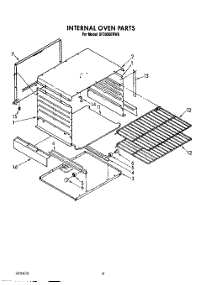 06 - Internal Oven parts for Whirlpool Range SF3020ERW6 from AppliancePartsPros.com