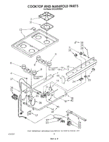 06 - Cooktop And Manifold , Literature And Optional parts for Whirlpool Range SF310PERW4 from AppliancePartsPros.com