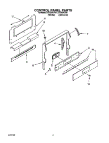 04 - Control Panel parts for Whirlpool Range SF310PEYW1 from AppliancePartsPros.com