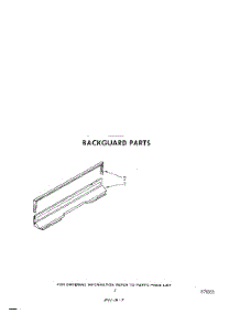05 - Backguard parts for Whirlpool Range SF3000SKW0 from AppliancePartsPros.com