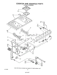 06 - Cook Top And Manifold , Literature parts for Whirlpool Range SF336PERW0 from AppliancePartsPros.com