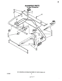 03 - Manifold parts for Whirlpool Range SF304BSPW0 from AppliancePartsPros.com