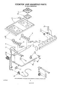 06 - Cooktop And Manifold parts for Whirlpool Range SM958PESW0 from AppliancePartsPros.com