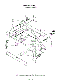 03 - Manifold parts for Whirlpool Range SE953PSKT1 from AppliancePartsPros.com