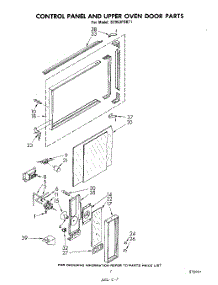 05 - Control Panel And Upper Oven Door parts for Whirlpool Range SE953PSKT1 from AppliancePartsPros.com
