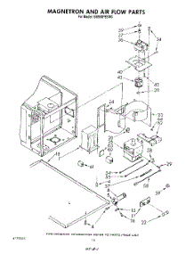 10 - Magnetron And Air Flow parts for Whirlpool Range SM958PESW0 from AppliancePartsPros.com