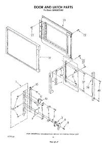12 - Door And Latch parts for Whirlpool Range SM958PESW0 from AppliancePartsPros.com