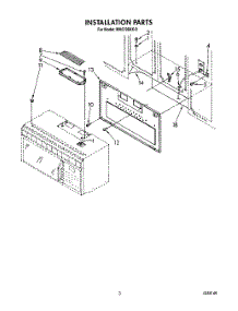 03 - Installation Parts parts for Whirlpool Microwave MH6700XX0 from AppliancePartsPros.com