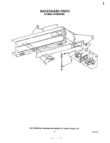 04 - Backguard parts for Whirlpool Range SF330PSPW0 from AppliancePartsPros.com