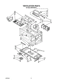 08 - Ventilation Parts parts for Whirlpool Microwave MH6700XX0 from AppliancePartsPros.com