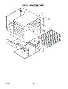 03 - Internal Oven parts for Whirlpool Range SF316PESW6 from AppliancePartsPros.com
