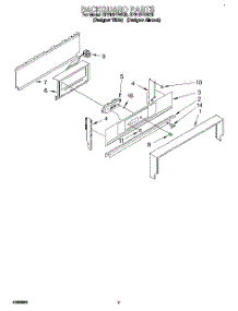 04 - Backguard parts for Whirlpool Range SF318PEWZ0 from AppliancePartsPros.com