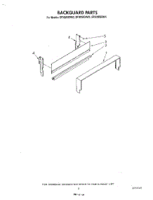 04 - Backguard parts for Whirlpool Range SF302BSRW4 from AppliancePartsPros.com