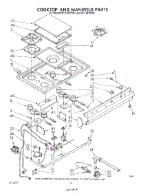 07 - Cooktop And Manifold , Lit / Optional parts for Whirlpool Range SF514EERW2 from AppliancePartsPros.com
