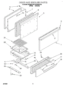 03 - Door And Broiler parts for Whirlpool Range SF3000EYN3 from AppliancePartsPros.com
