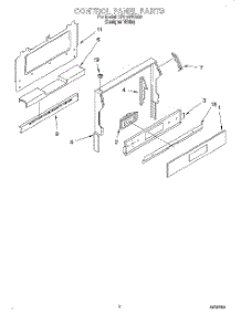 04 - Control Panel parts for Whirlpool Range SF310PEAQ3 from AppliancePartsPros.com