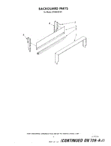 04 - Backguard parts for Whirlpool Range SF3040SRW1 from AppliancePartsPros.com