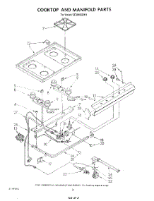 06 - Cooktop And Manifold , Literature And Optional parts for Whirlpool Range SF3040SRW1 from AppliancePartsPros.com