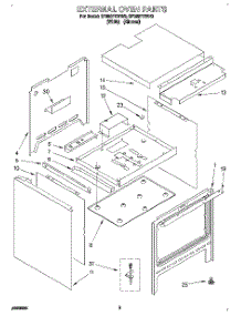 02 - External Oven parts for Whirlpool Range SF388PEWN0 from AppliancePartsPros.com