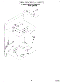 04 - Oven Electrical, Literature parts for Whirlpool Range SF388PEWN0 from AppliancePartsPros.com