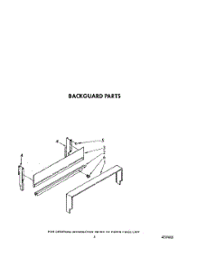 04 - Backguard parts for Whirlpool Range SF0100ERW8 from AppliancePartsPros.com