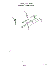 04 - Backguard parts for Whirlpool Range SF3001SRW0 from AppliancePartsPros.com