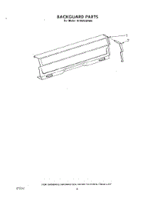 05 - Backguard parts for Whirlpool Range SF302ESPW0 from AppliancePartsPros.com