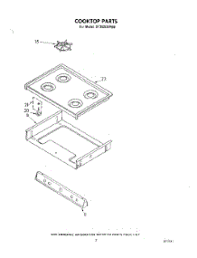 06 - Cook Top parts for Whirlpool Range SF302ESPW0 from AppliancePartsPros.com