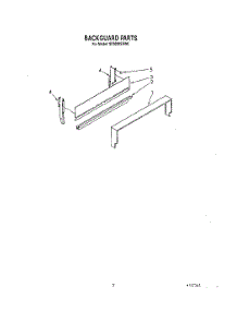 04 - Backguard parts for Whirlpool Range SF3000SRW0 from AppliancePartsPros.com