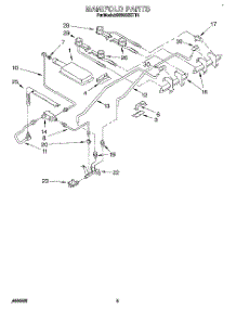 03 - Manifold parts for Whirlpool Range SS363BETT4 from AppliancePartsPros.com