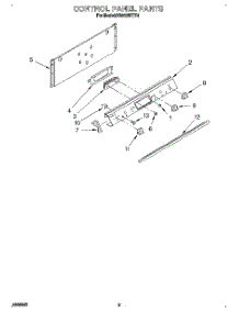 06 - Control Panel parts for Whirlpool Range SS363BETT4 from AppliancePartsPros.com