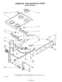04 - Cooktop And Manifold , Literature A parts for Whirlpool Range SS3004SRW1 from AppliancePartsPros.com