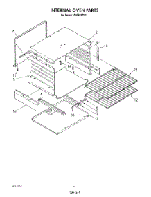 03 - Internal Oven parts for Whirlpool Range SF302BERW4 from AppliancePartsPros.com