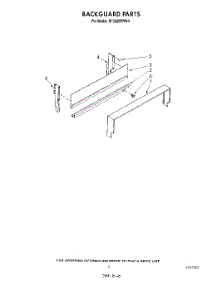 04 - Backguard parts for Whirlpool Range SF302BERW4 from AppliancePartsPros.com