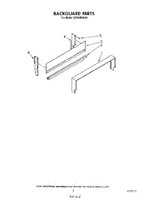 04 - Backguard parts for Whirlpool Range SF302BSRW1 from AppliancePartsPros.com