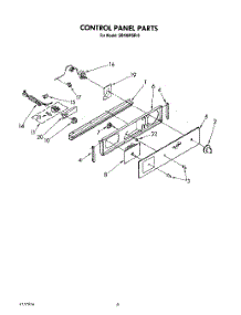 06 - Control Panel parts for Whirlpool Oven SB100PSR0 from AppliancePartsPros.com