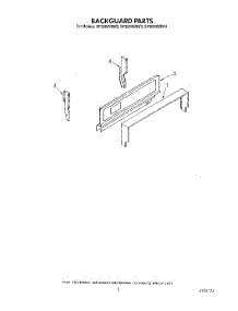 04 - Backguard parts for Whirlpool Range SF3004SRW4 from AppliancePartsPros.com