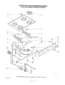 06 - Cook Top And Manifold , Literature parts for Whirlpool Range SF3004SRW4 from AppliancePartsPros.com