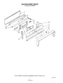 04 - Backguard parts for Whirlpool Range SF335EERW1 from AppliancePartsPros.com
