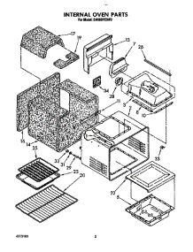 Internal Oven parts for Whirlpool Range SM988PESW2 from AppliancePartsPros.com