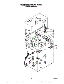 Oven Electrical parts for Whirlpool Range SM988PESW2 from AppliancePartsPros.com