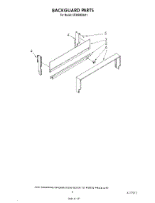 04 - Backguard parts for Whirlpool Range SF302BERW1 from AppliancePartsPros.com