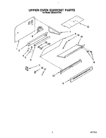03 - Upper Oven Support parts for Whirlpool Range SM980PEYW0 from AppliancePartsPros.com