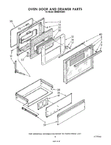 06 - Oven Door And Drawer parts for Whirlpool Range SM988PESW0 from AppliancePartsPros.com