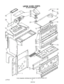 07 - Upper Oven parts for Whirlpool Range SM988PESW0 from AppliancePartsPros.com